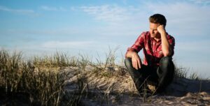 Sunset in the mountains